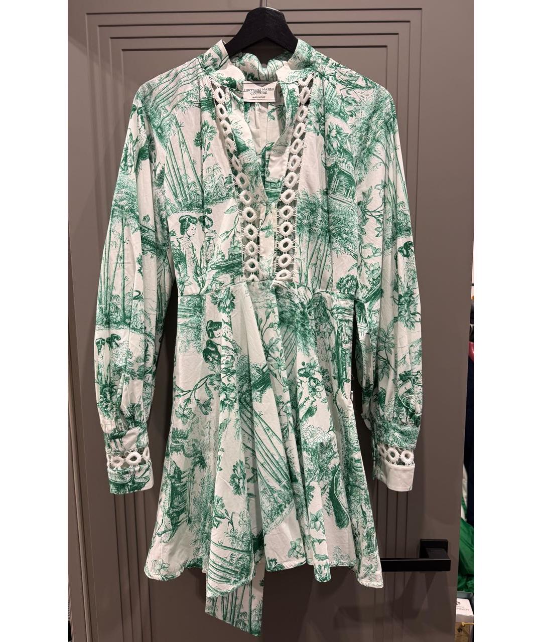 FORTE COUTURE Мульти хлопковое повседневное платье, фото 8