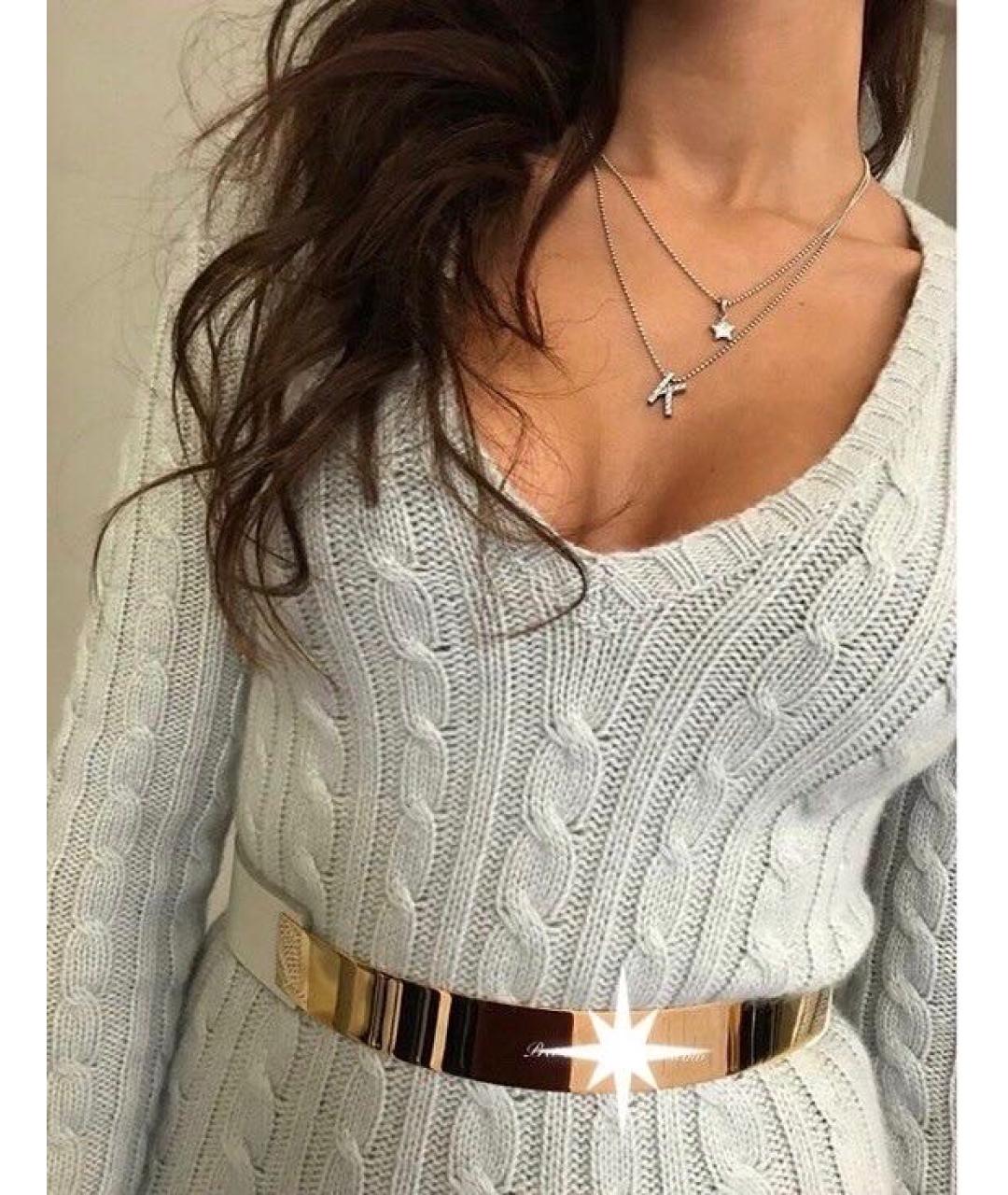 ALLUDE Серое кашемировое повседневное платье, фото 5