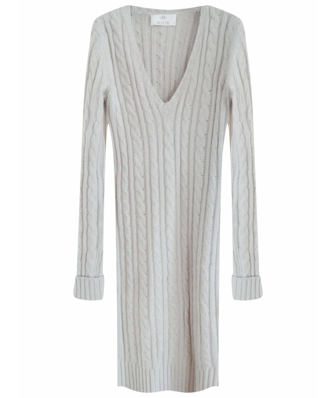 ALLUDE Серое кашемировое повседневное платье, фото 1