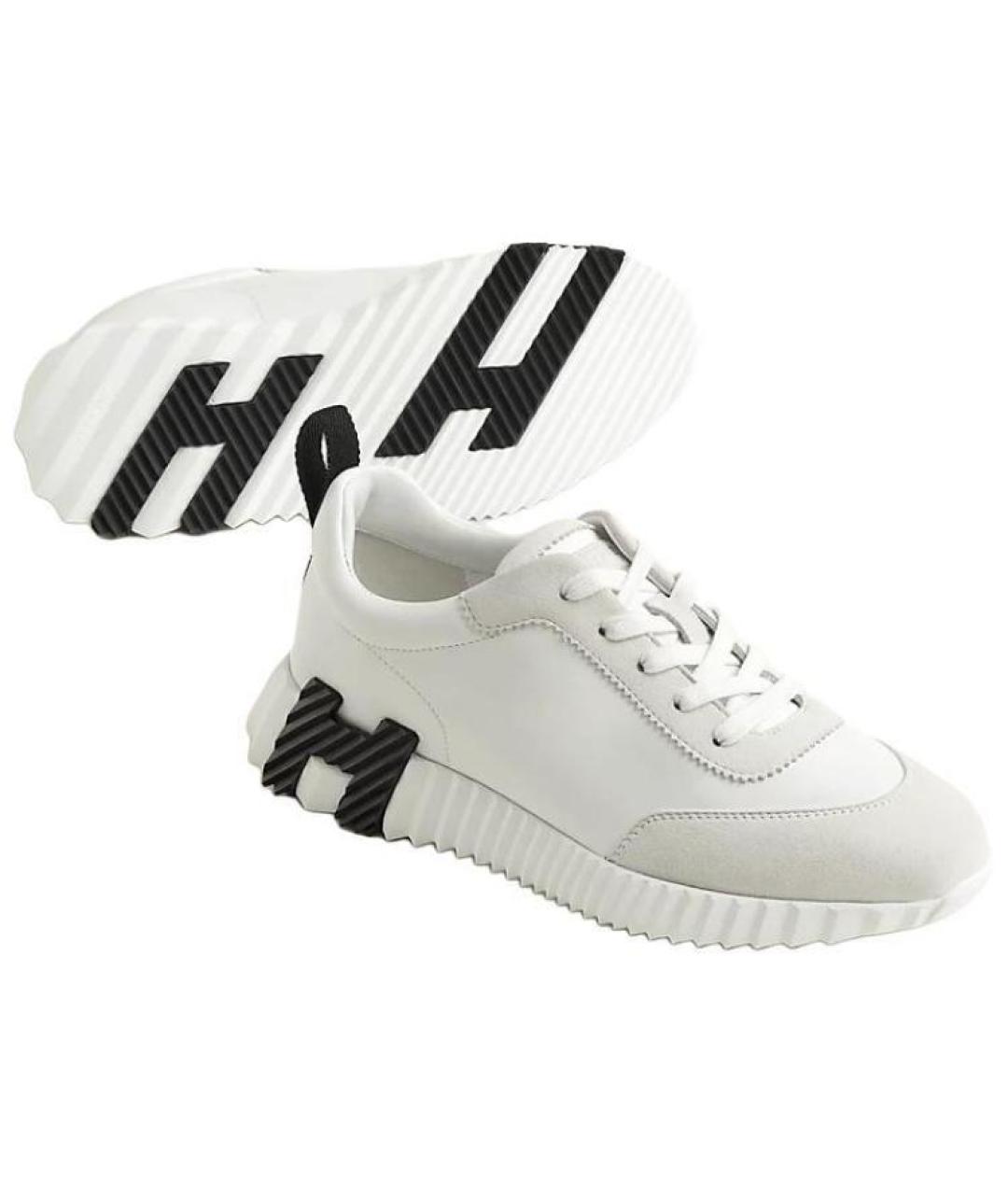 HERMES Белые кроссовки, фото 5