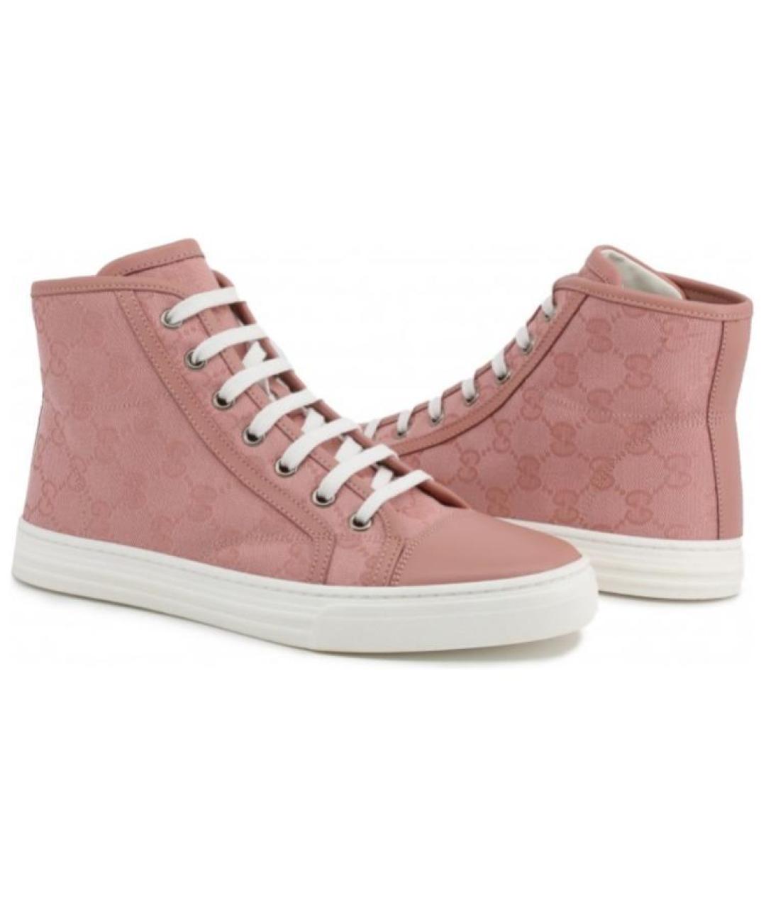 GUCCI Розовые кеды, фото 3