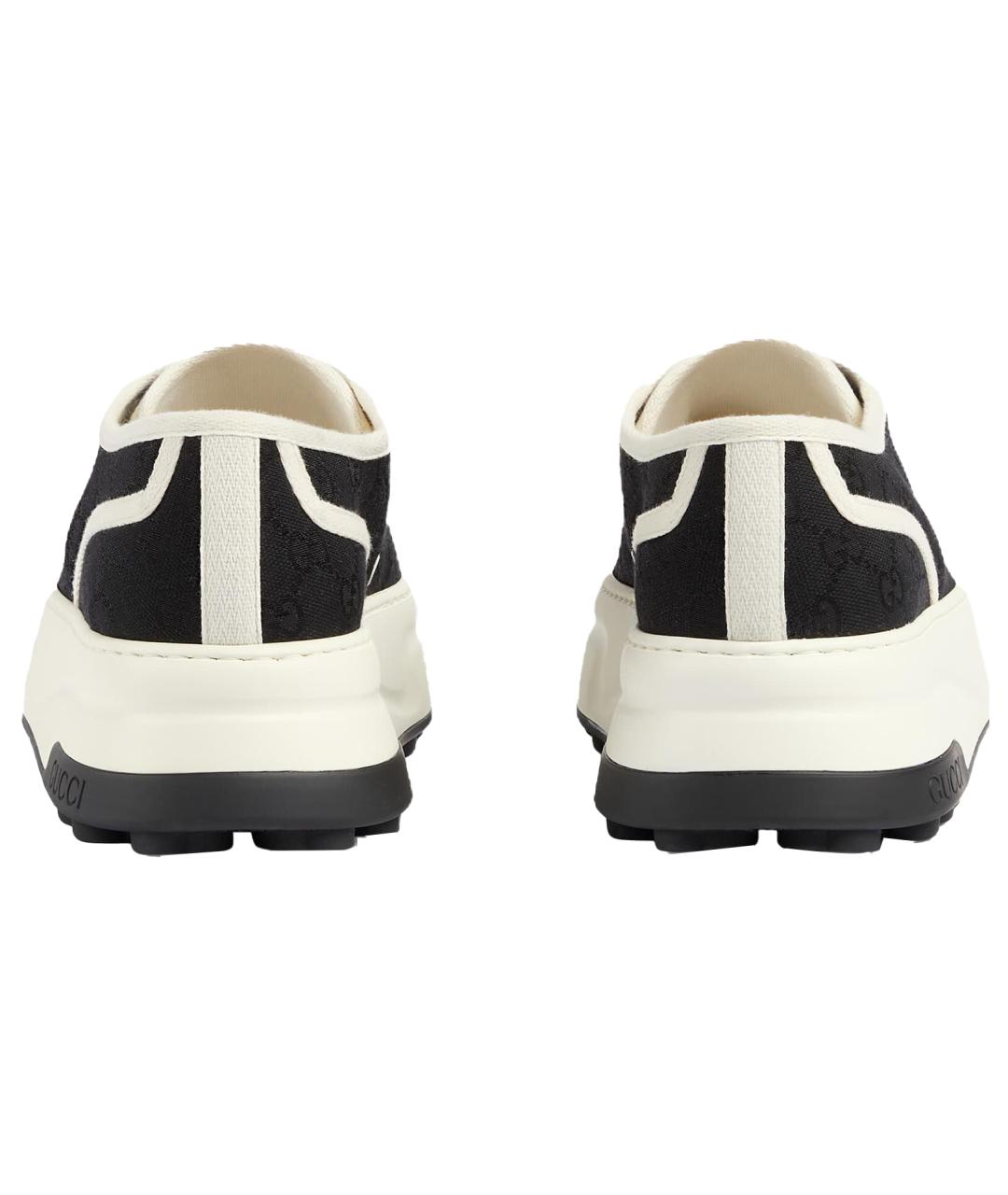 GUCCI Черные низкие кроссовки / кеды, фото 5