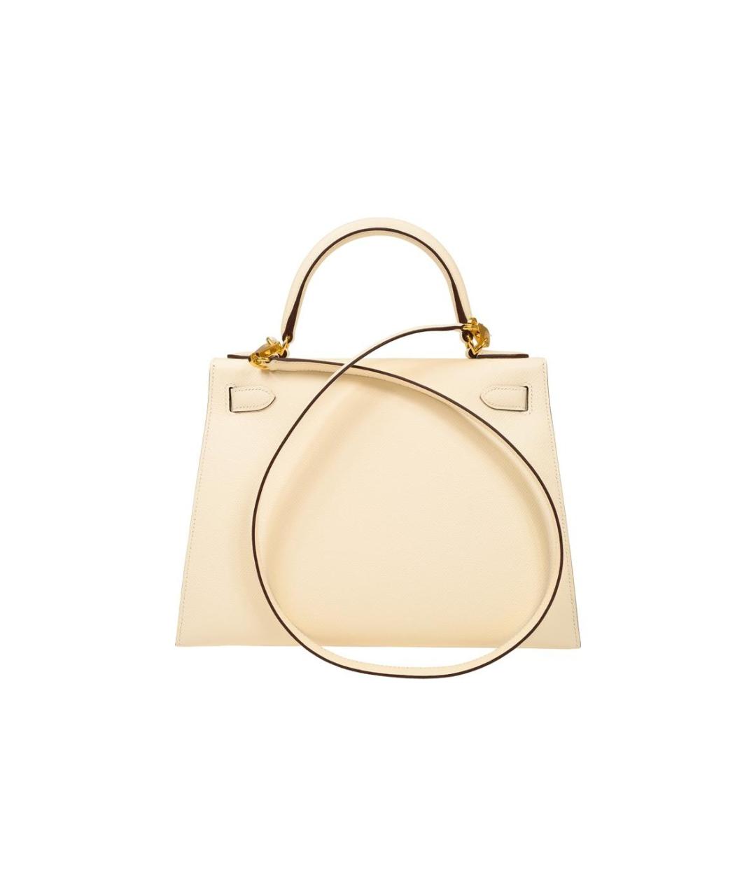 HERMES Белая сумка с короткими ручками, фото 4
