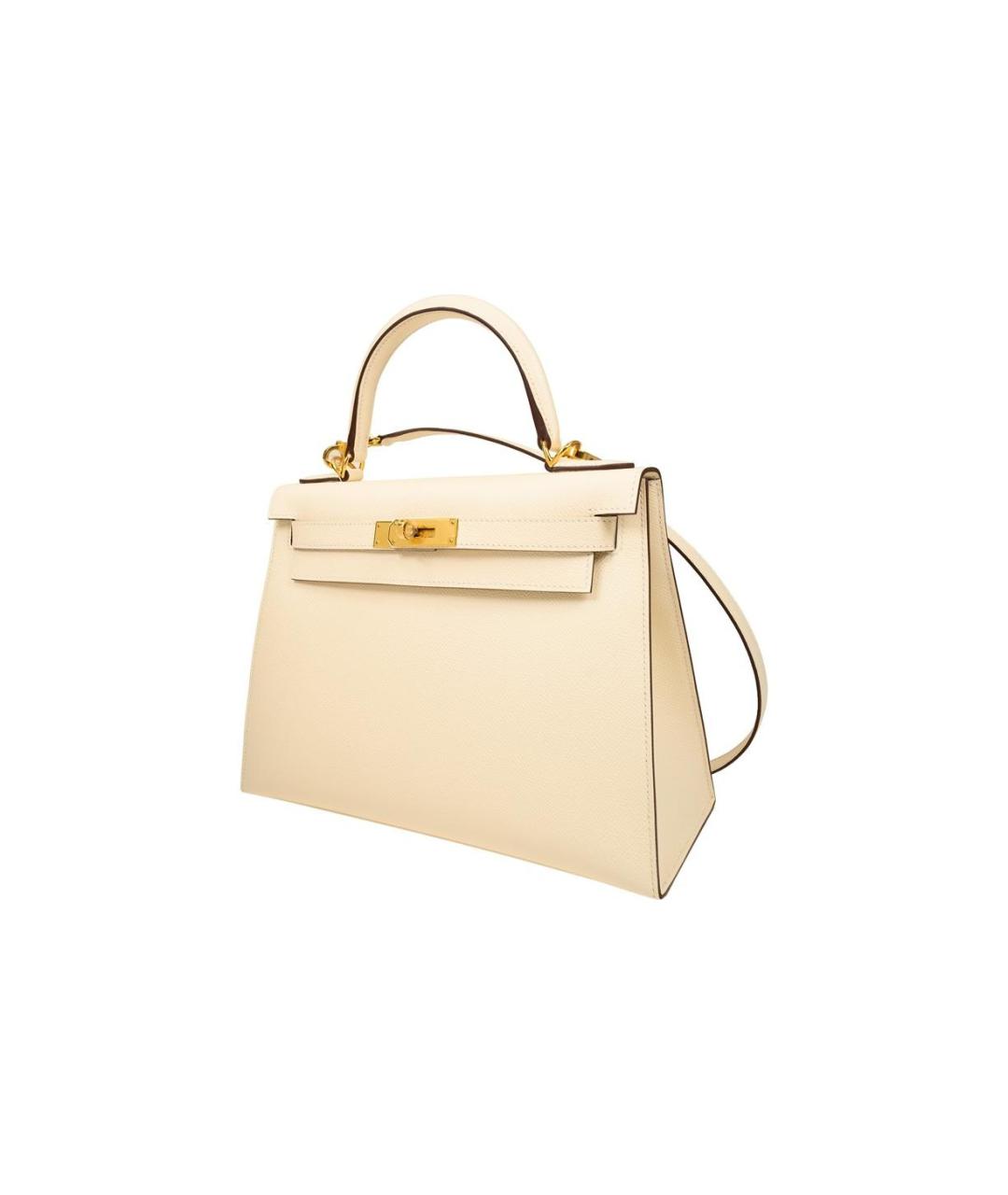 HERMES Белая сумка с короткими ручками, фото 2