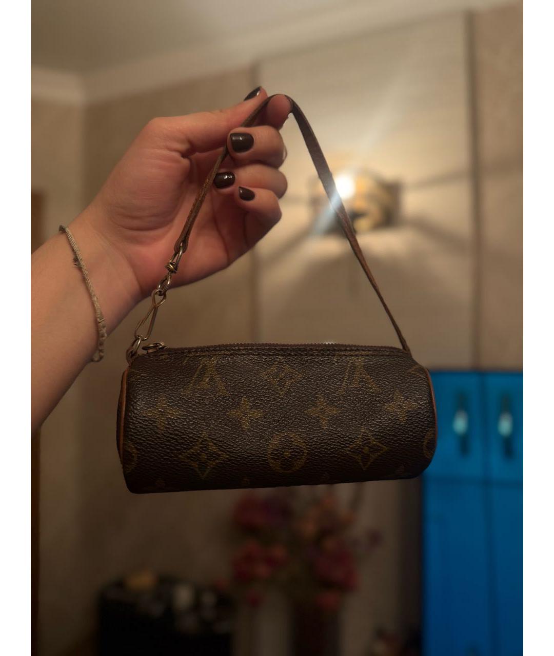 LOUIS VUITTON Коричневая сумка с короткими ручками, фото 5