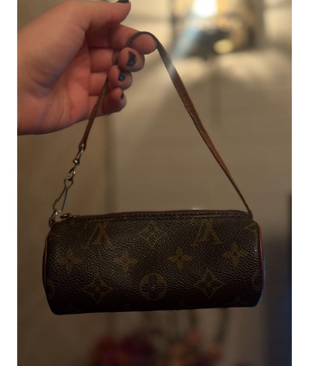 LOUIS VUITTON Коричневая сумка с короткими ручками, фото 3