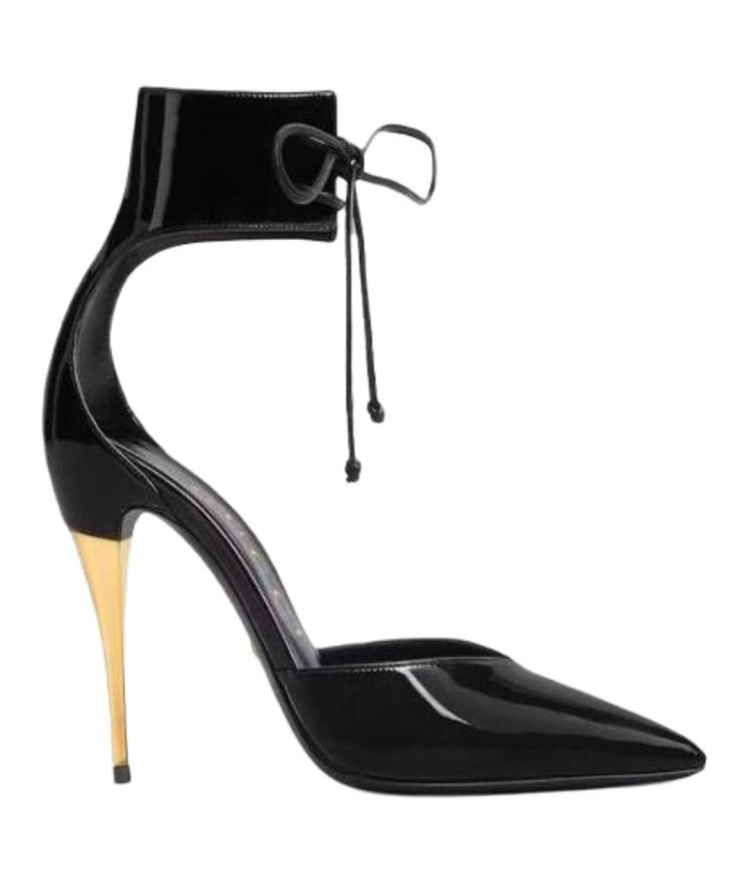 GUCCI Черные кожаные туфли, фото 2