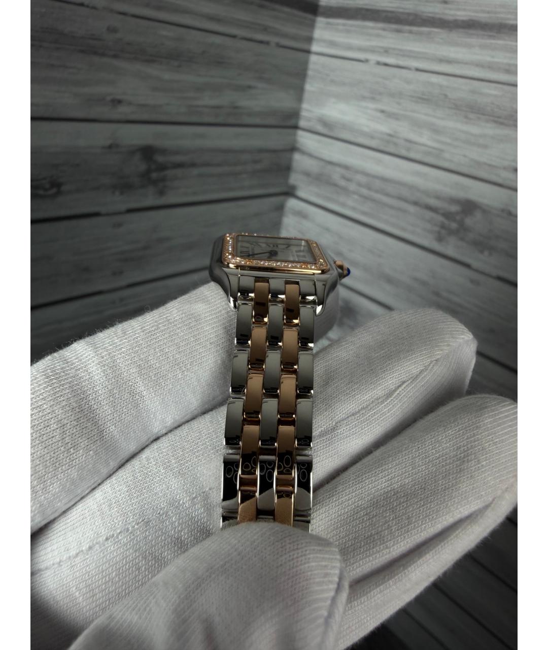 CARTIER Белые часы из розового золота, фото 6