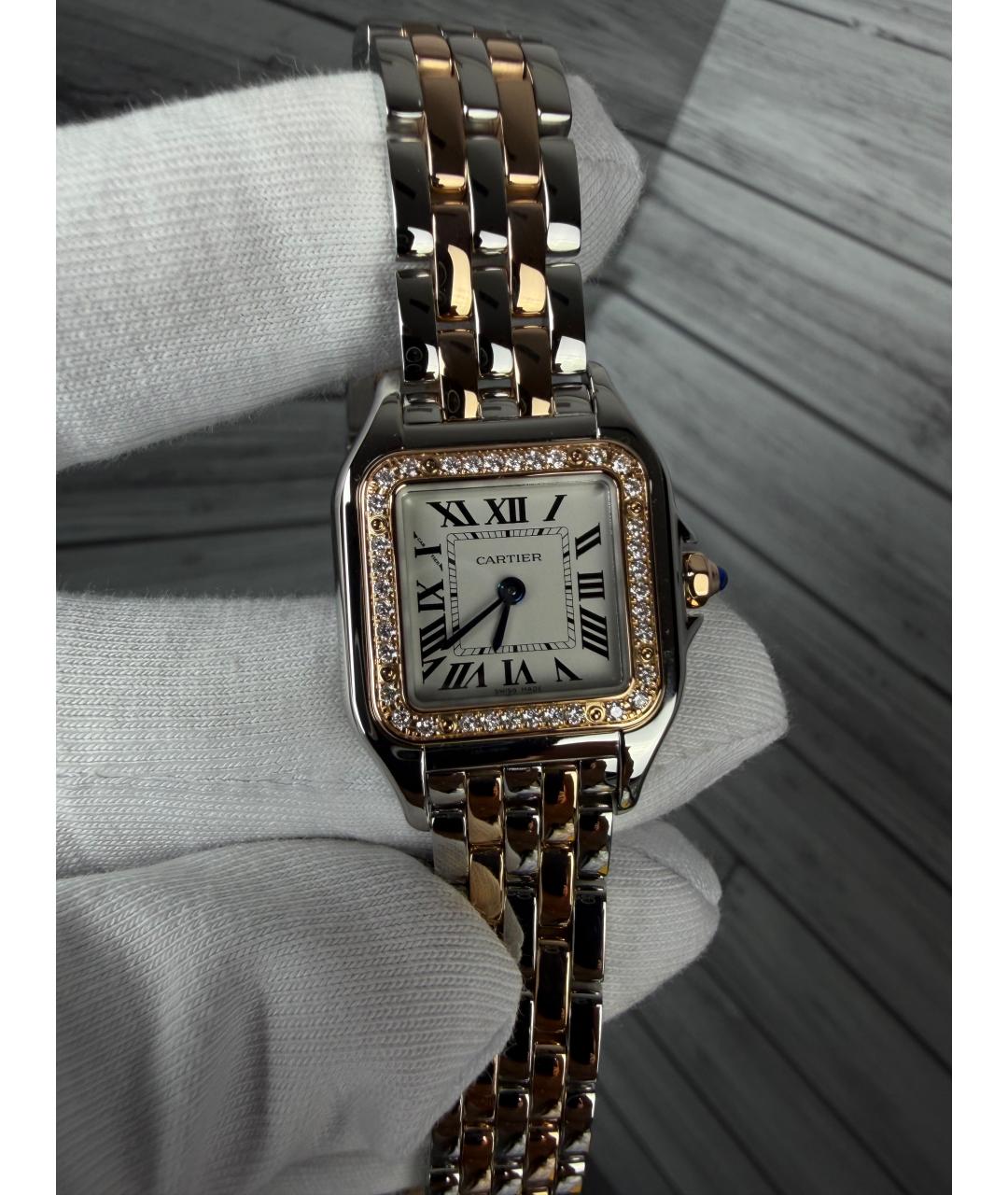 CARTIER Белые часы из розового золота, фото 2