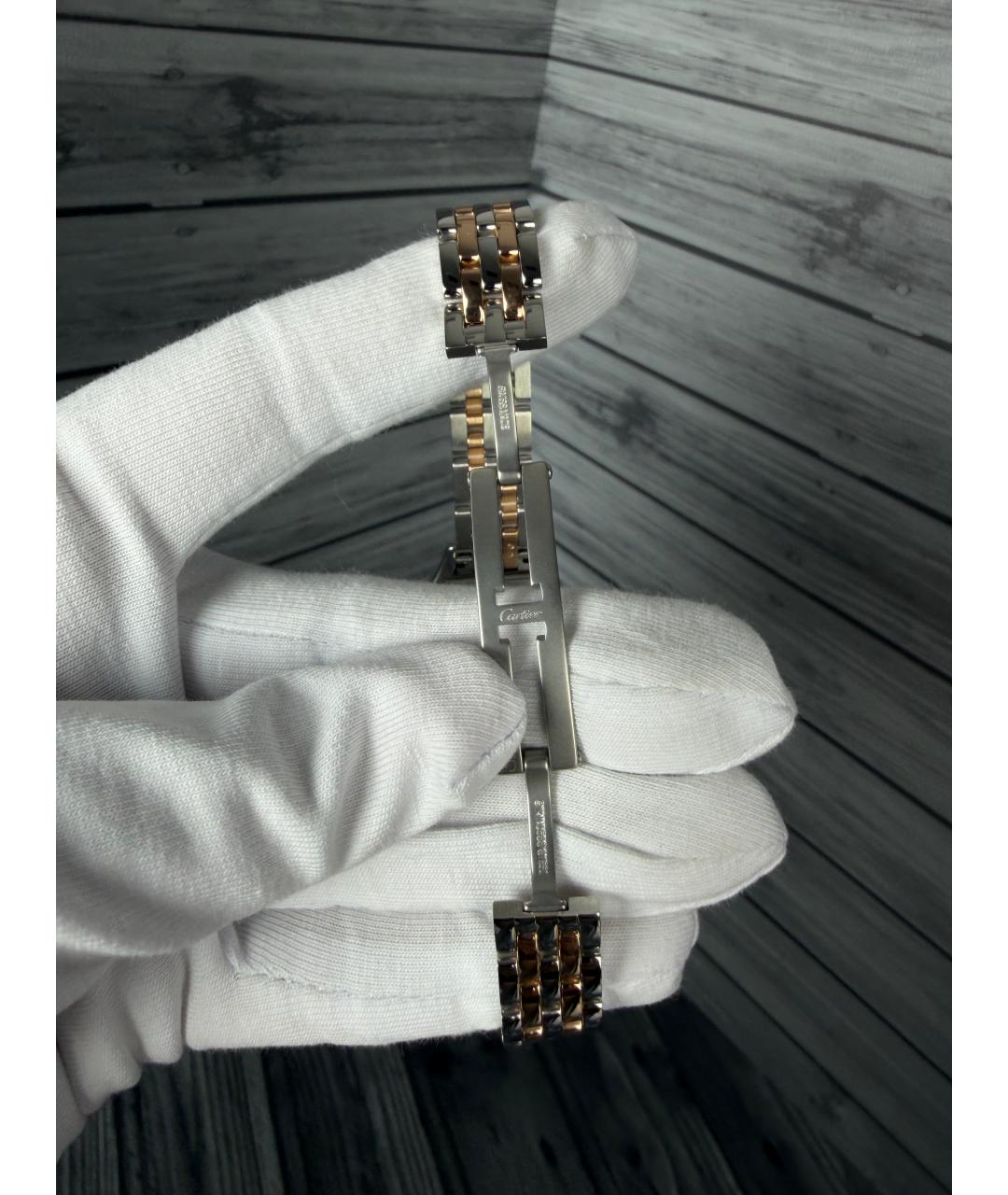 CARTIER Белые часы из розового золота, фото 8