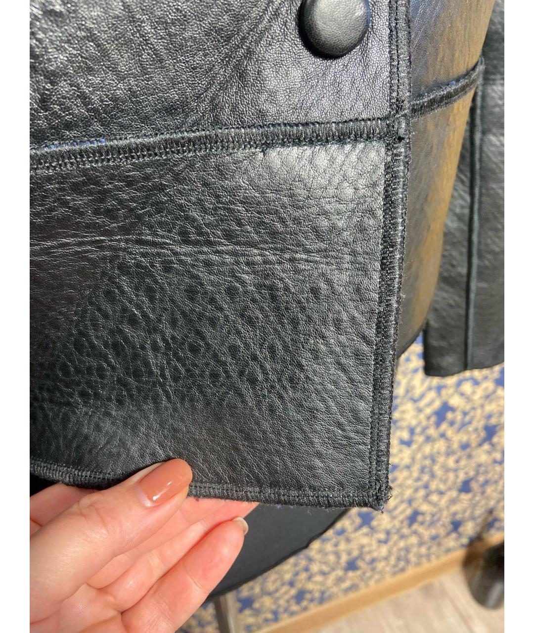 MAJE Черная кожаная куртка, фото 4