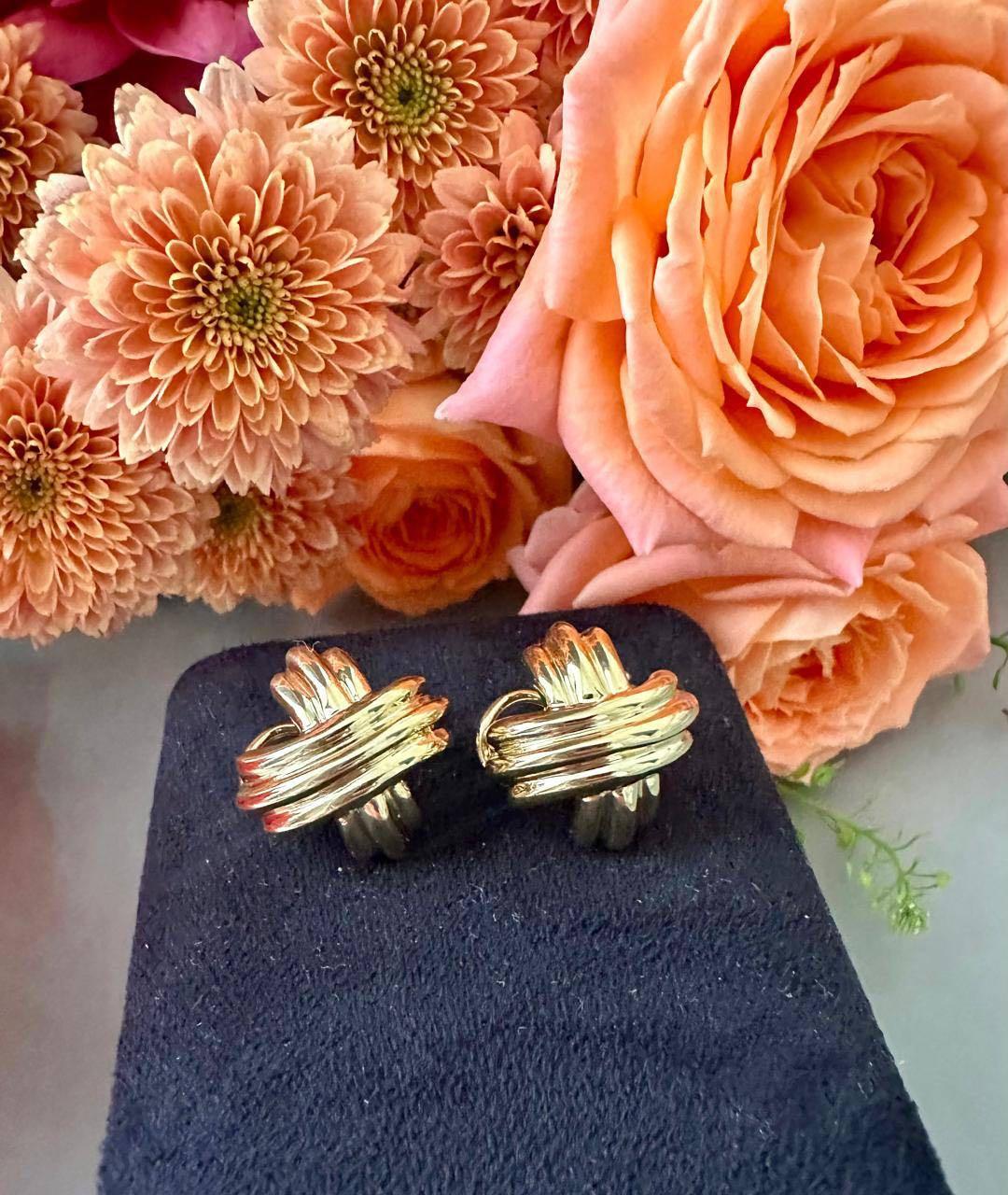 TIFFANY&CO Золотые серьги из желтого золота, фото 6