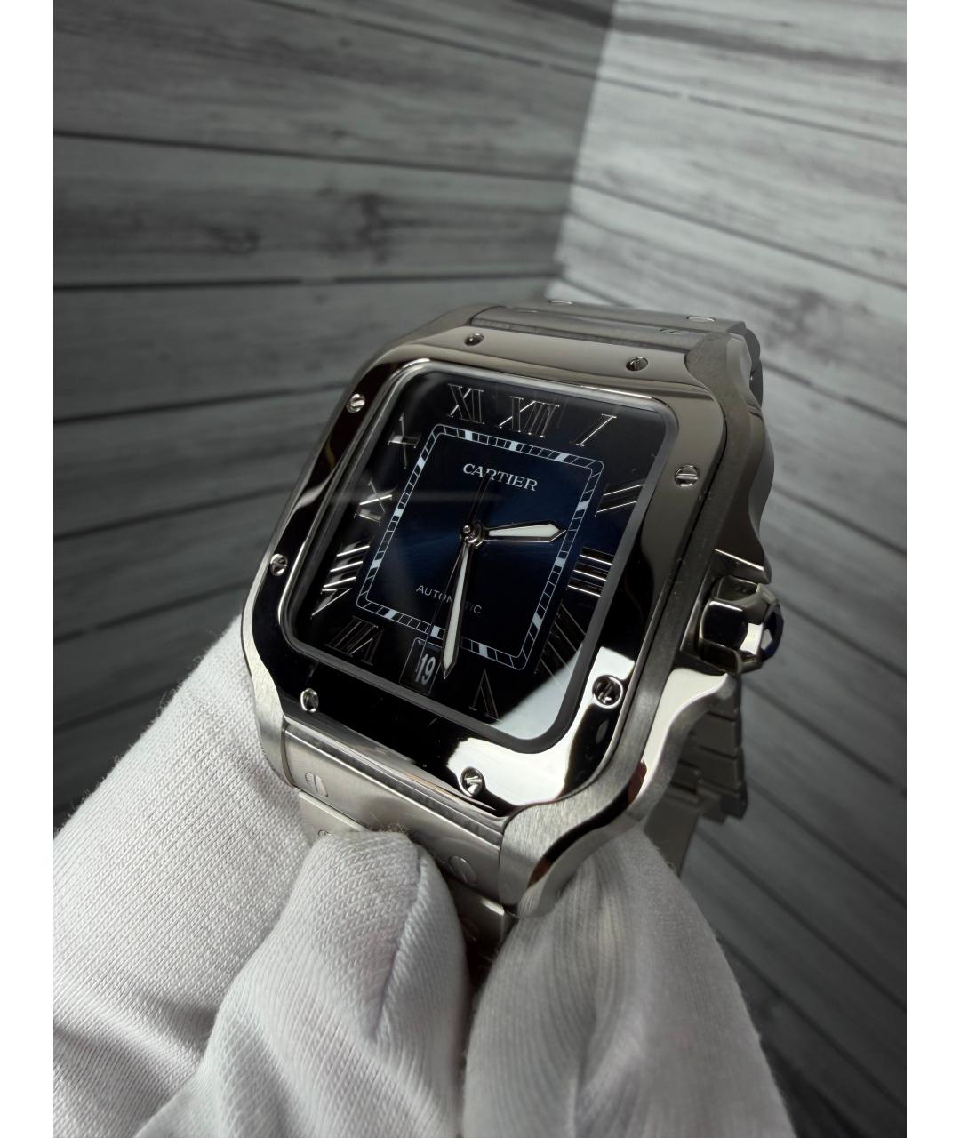 CARTIER Темно-синие часы, фото 3
