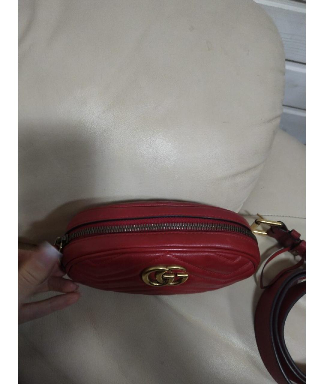 GUCCI Красная кожаная поясная сумка, фото 3