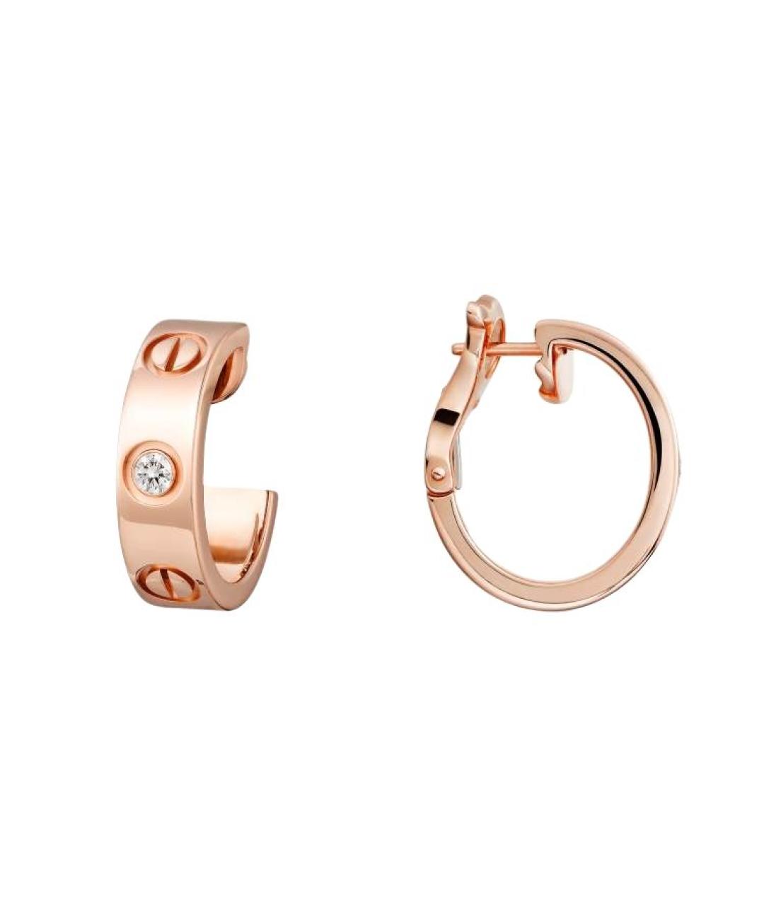 CARTIER Серьги из розового золота, фото 2