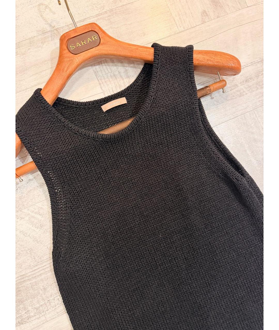 12 STOREEZ Черное хлопковое повседневное платье, фото 2