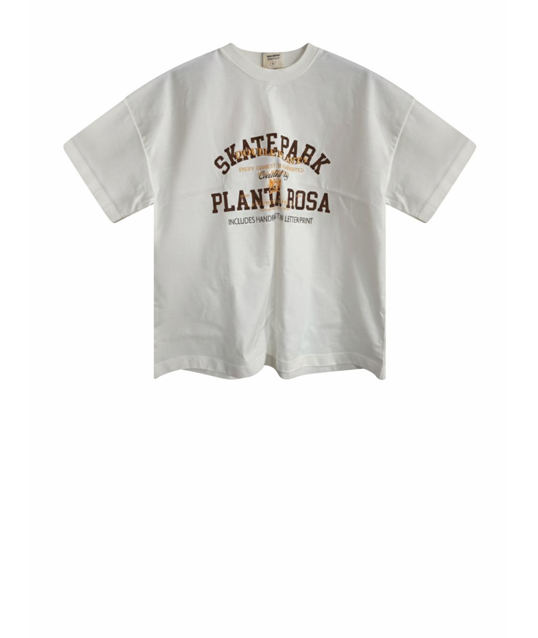 PLANTA ROSA Белая хлопковая футболка, фото 1