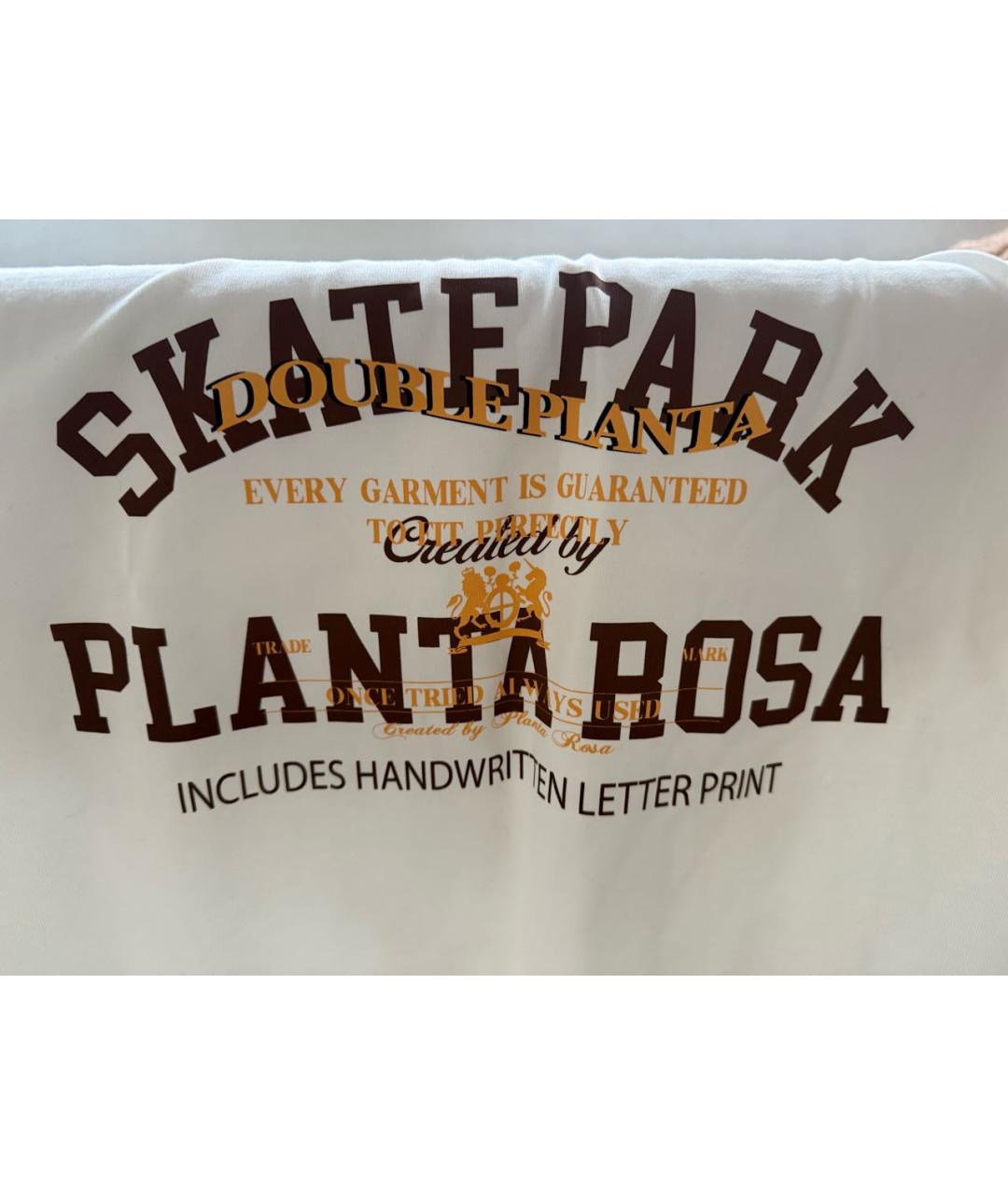 PLANTA ROSA Белая хлопковая футболка, фото 4