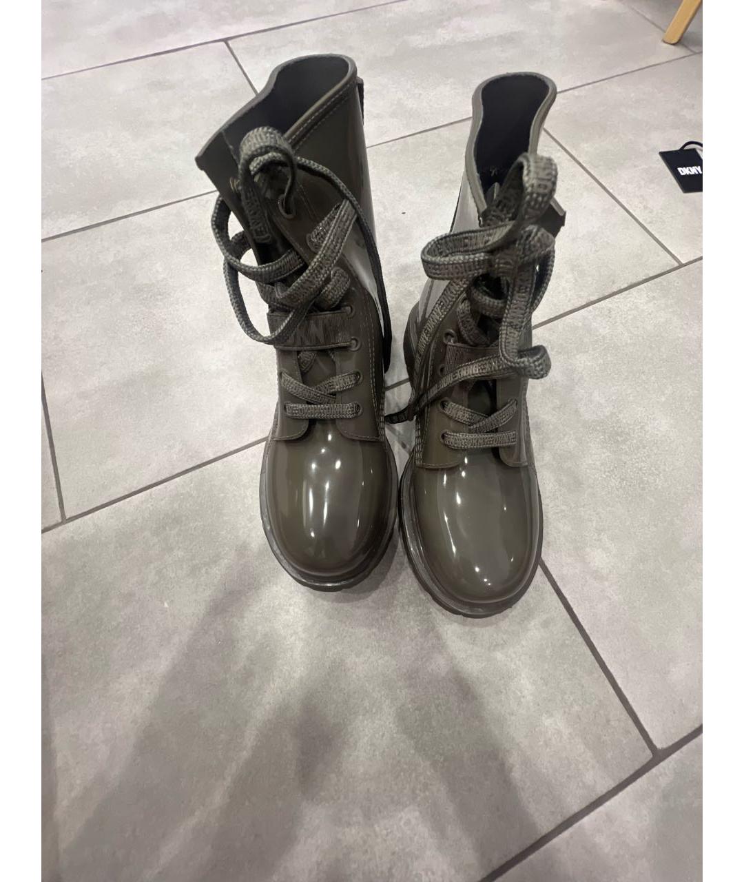 DKNY Серые резиновые ботинки, фото 2