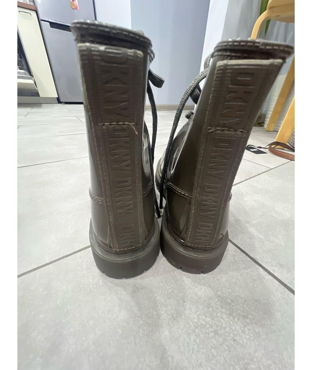 DKNY Серые резиновые ботинки, фото 4
