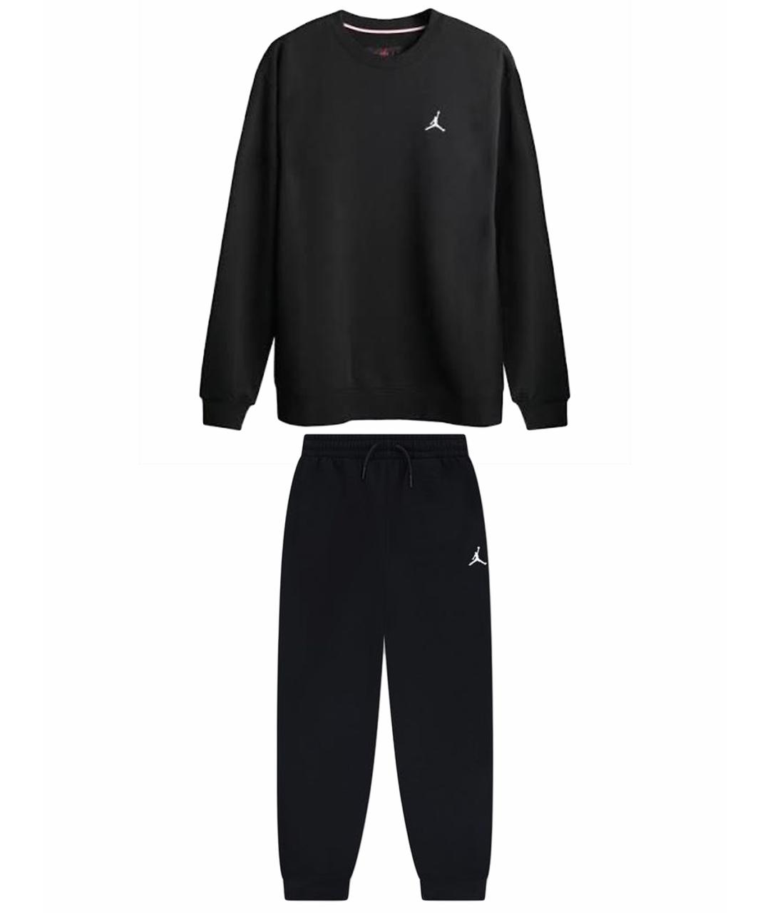 JORDAN Черный хлопковый спортивные костюмы, фото 1