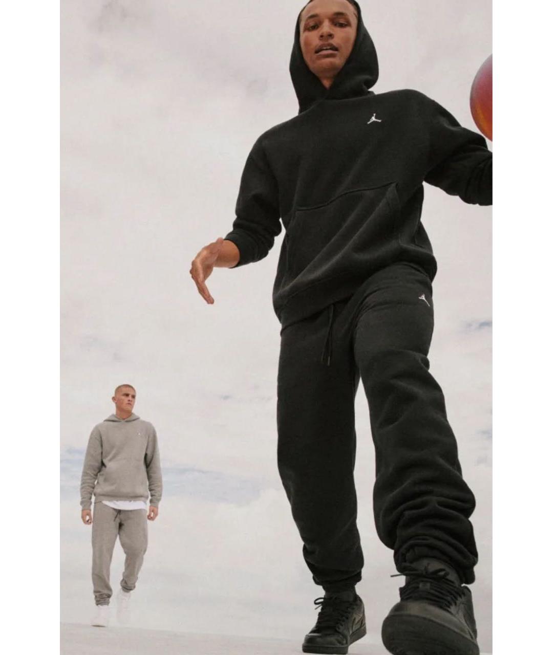 JORDAN Черный хлопковый спортивный костюм, фото 7