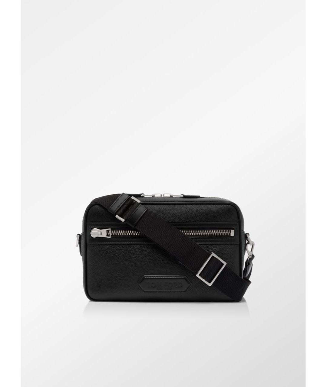 TOM FORD Черная кожаная сумка на плечо, фото 2