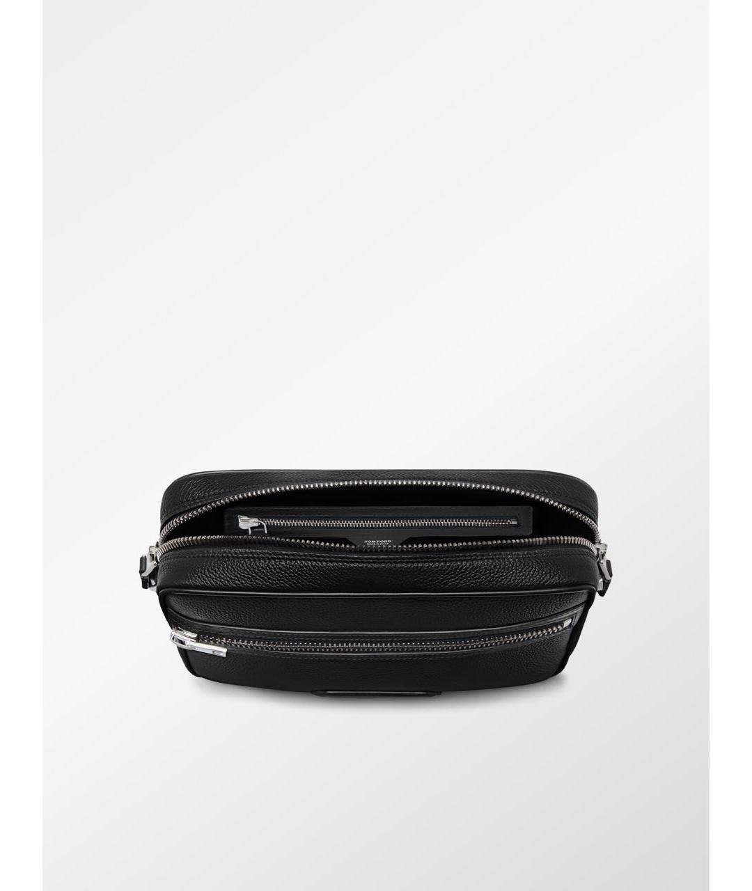 TOM FORD Черная кожаная сумка на плечо, фото 4
