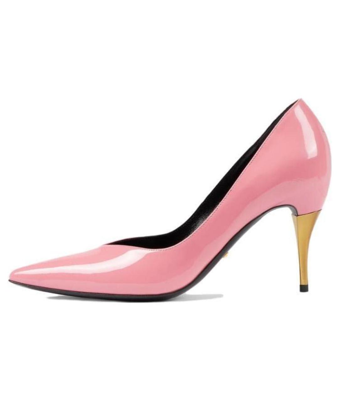 GUCCI Розовые кожаные туфли, фото 2