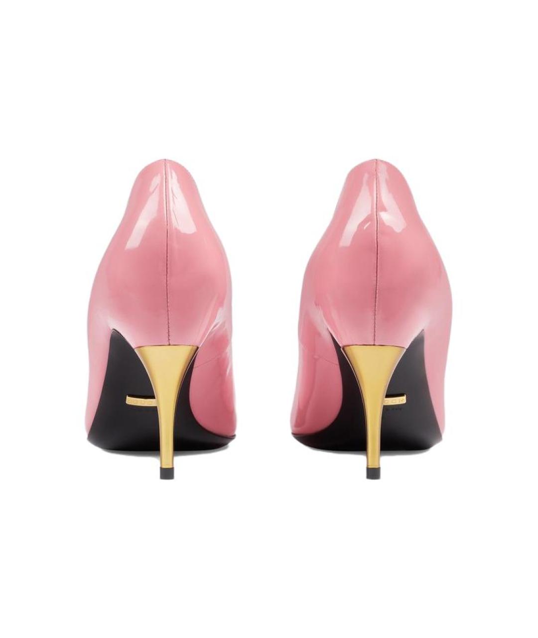 GUCCI Розовые кожаные туфли, фото 5