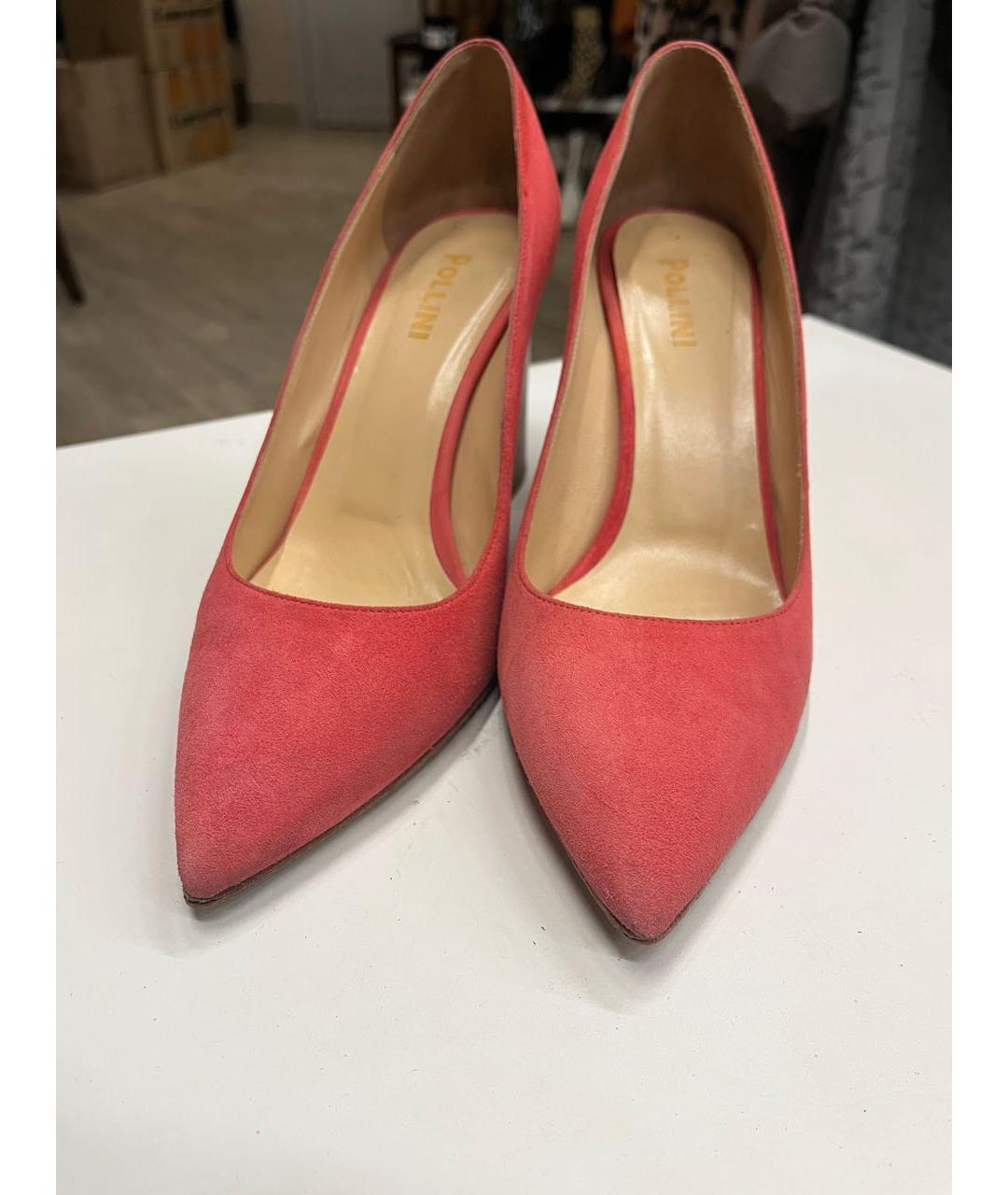 POLLINI Коралловые замшевые туфли, фото 7