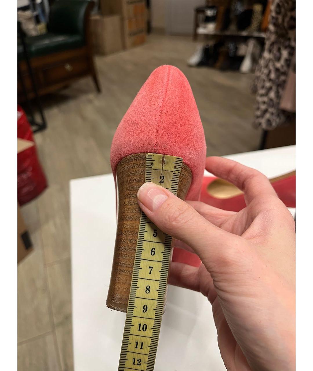 POLLINI Коралловые замшевые туфли, фото 3