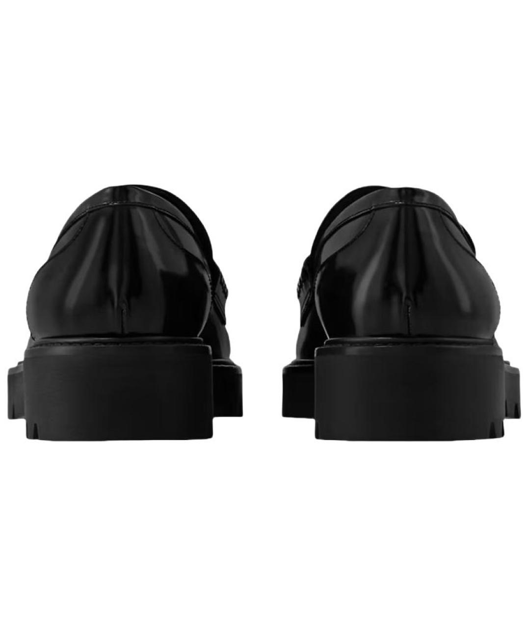 LOUIS VUITTON Черные кожаные лоферы, фото 5