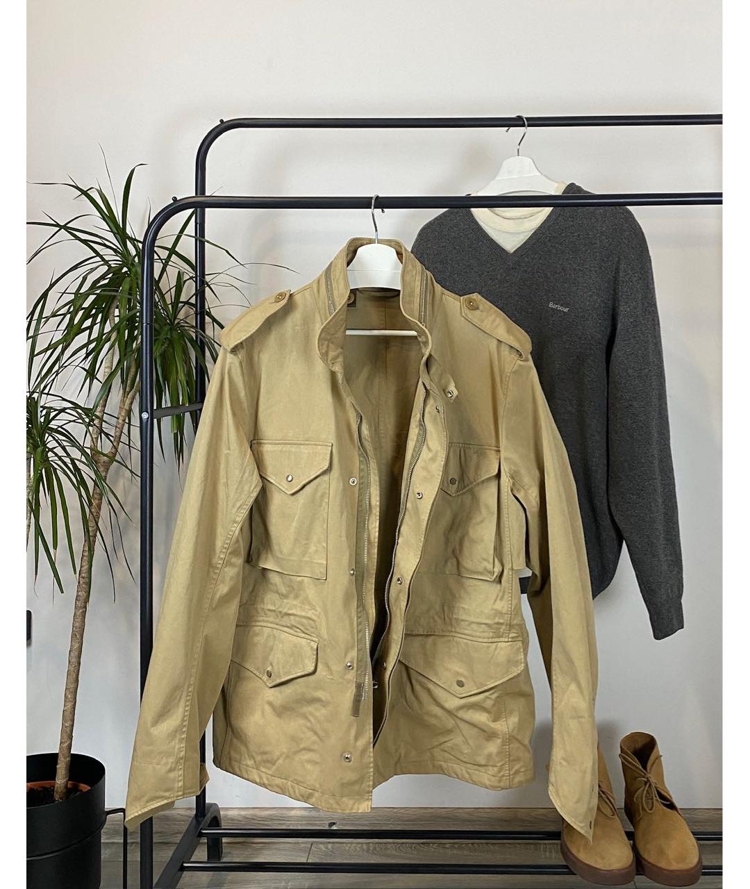 TEN C Горчичная полиамидовая куртка, фото 2