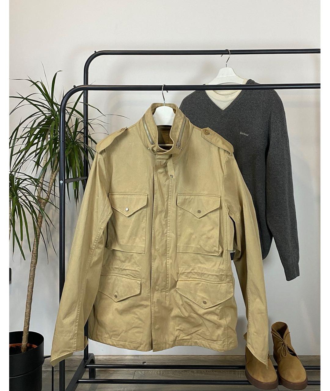 TEN C Горчичная полиамидовая куртка, фото 9