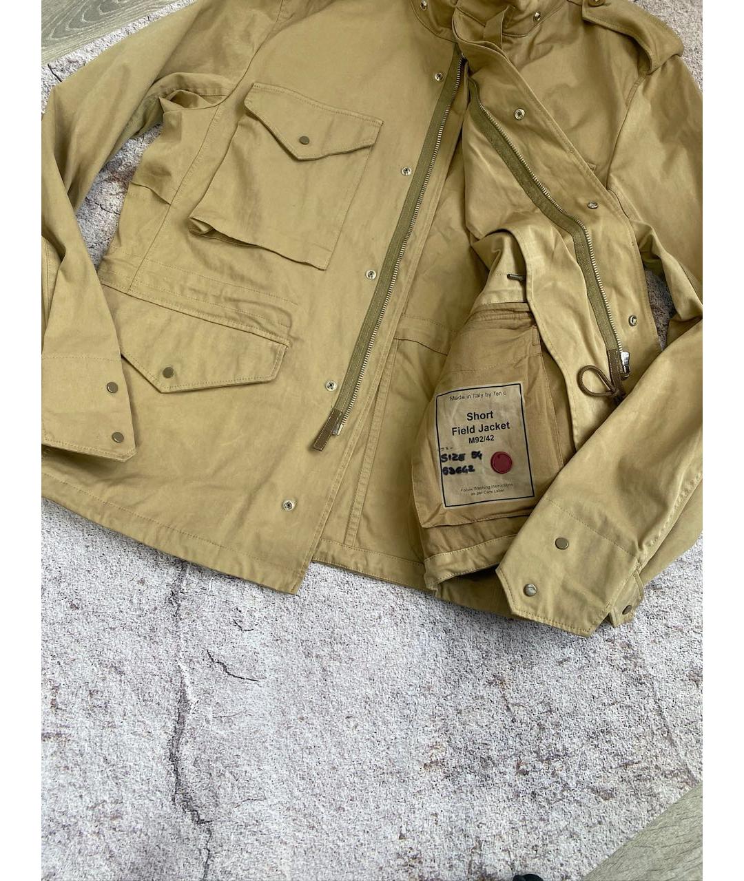 TEN C Горчичная полиамидовая куртка, фото 5