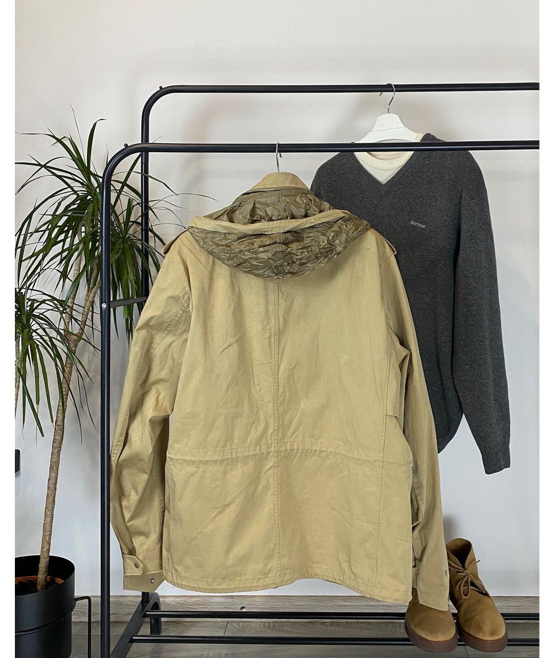 TEN C Горчичная полиамидовая куртка, фото 7