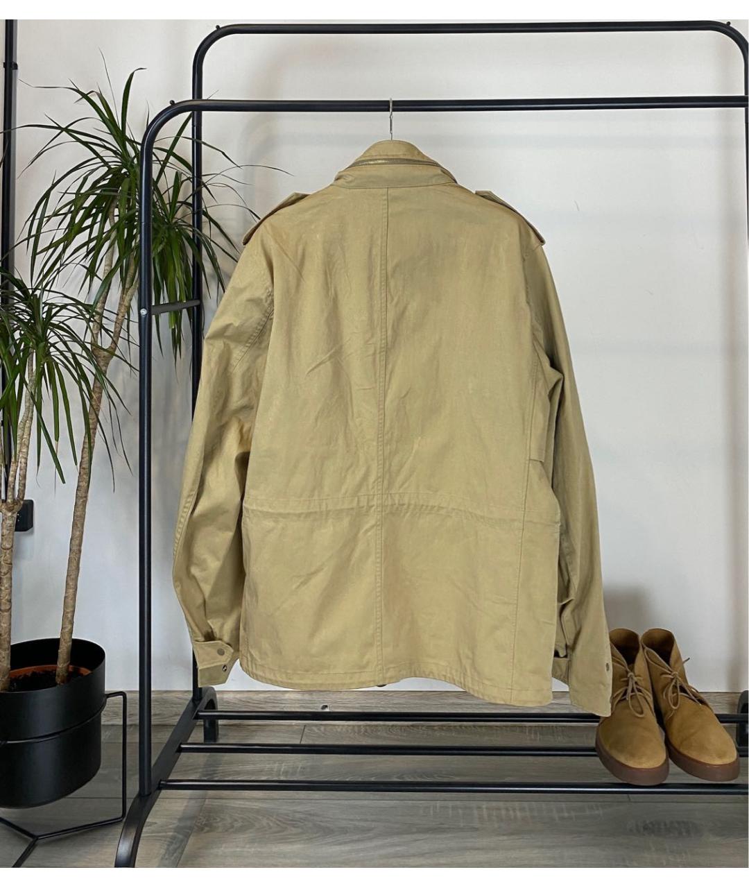 TEN C Горчичная полиамидовая куртка, фото 8