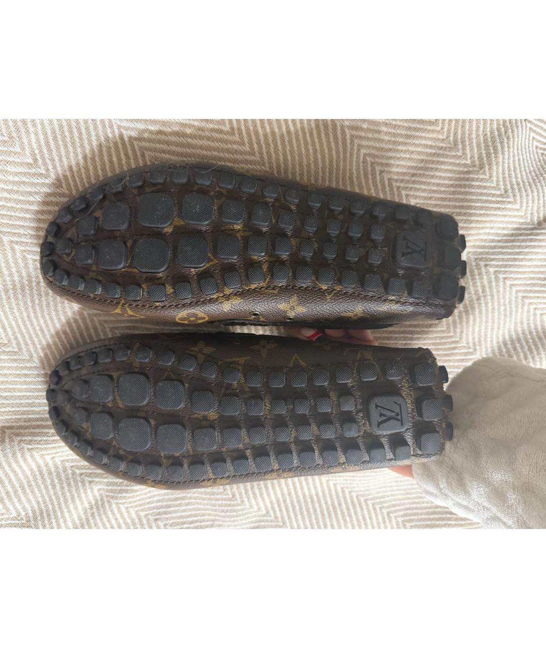 LOUIS VUITTON Коричневые мокасины, фото 5