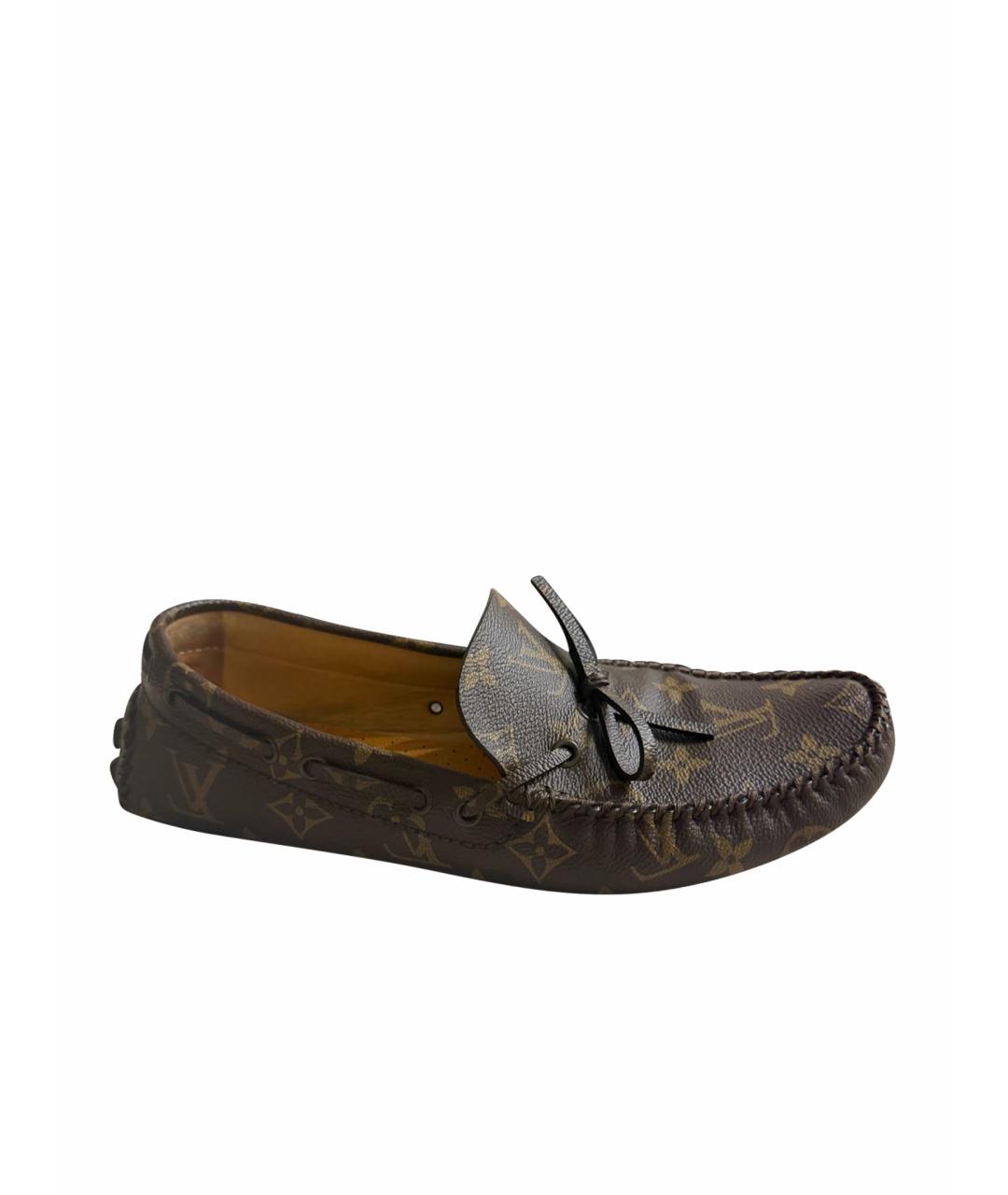 LOUIS VUITTON Коричневые мокасины, фото 1