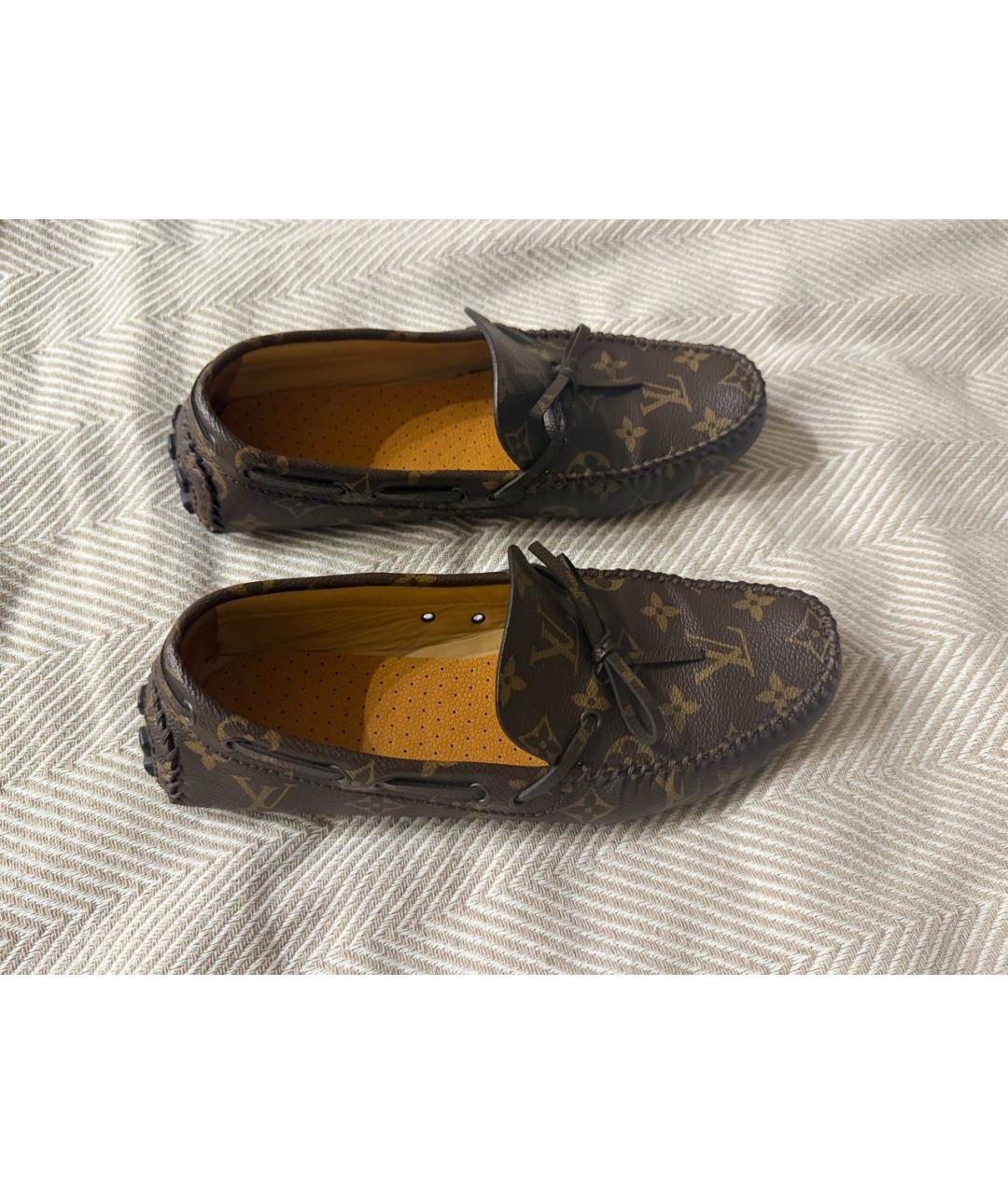 LOUIS VUITTON Коричневые мокасины, фото 3