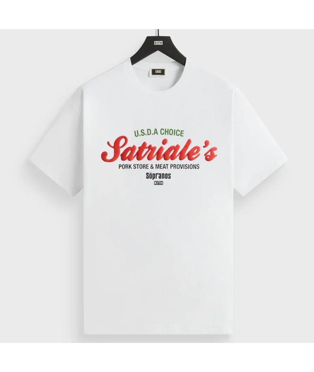 KITH Белая хлопковая футболка, фото 8