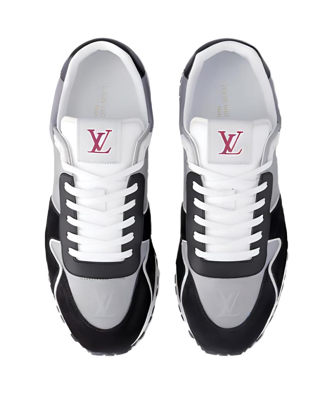 LOUIS VUITTON Черные кожаные низкие кроссовки / кеды, фото 4