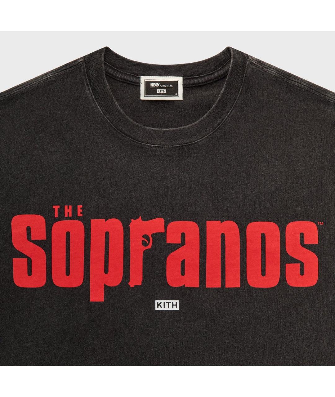 KITH Черная хлопковая футболка, фото 5