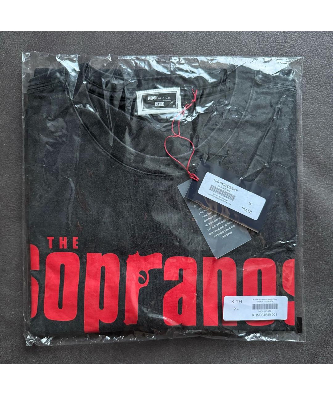 KITH Черная хлопковая футболка, фото 3