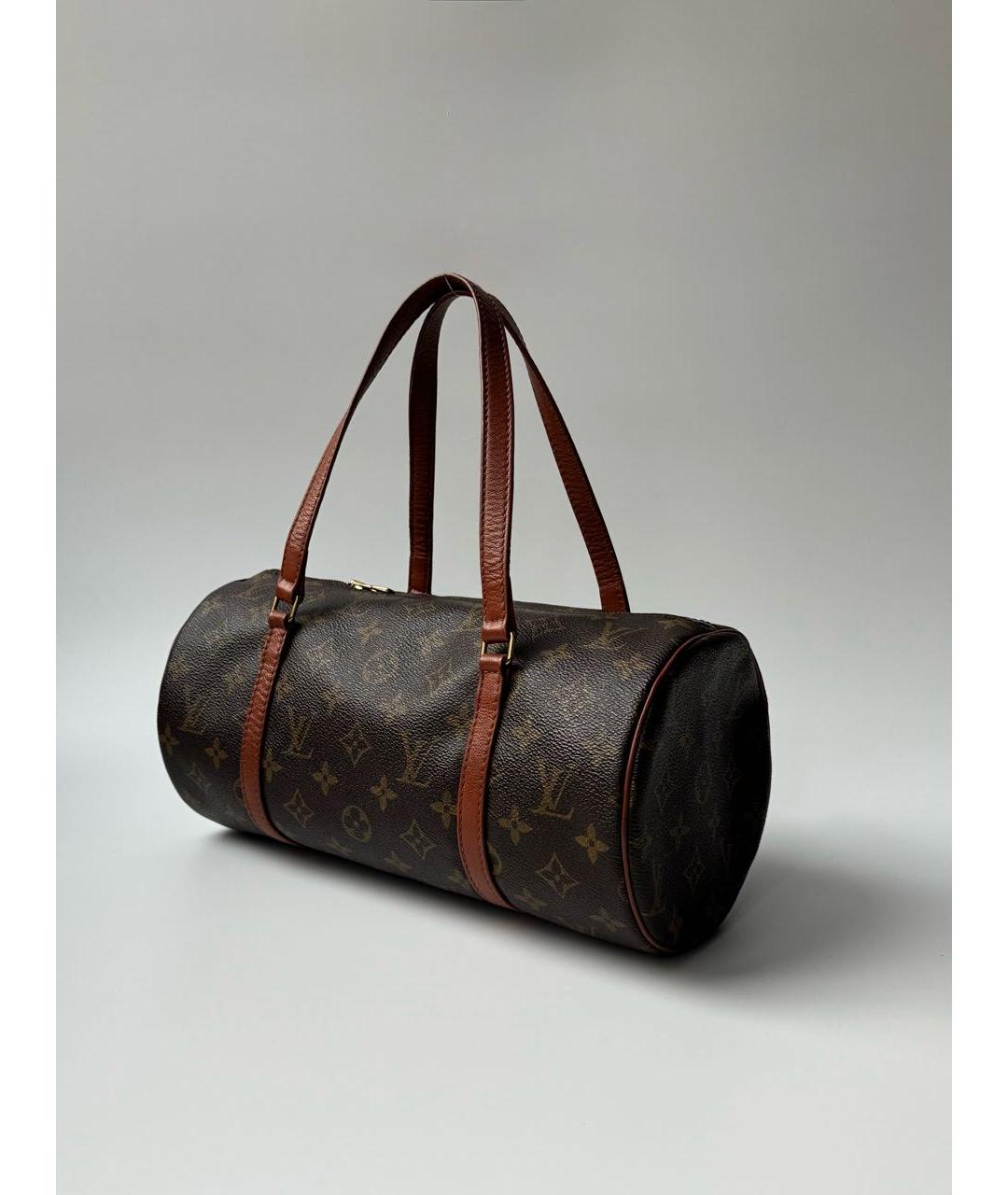 LOUIS VUITTON Коричневая сумка с короткими ручками, фото 2