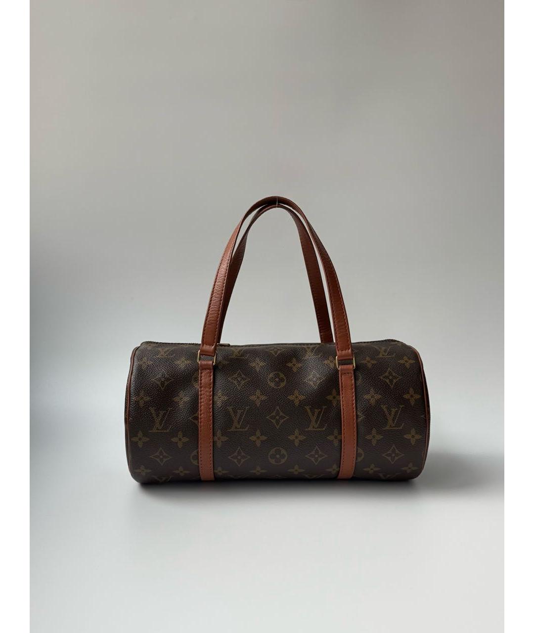 LOUIS VUITTON Коричневая сумка с короткими ручками, фото 9