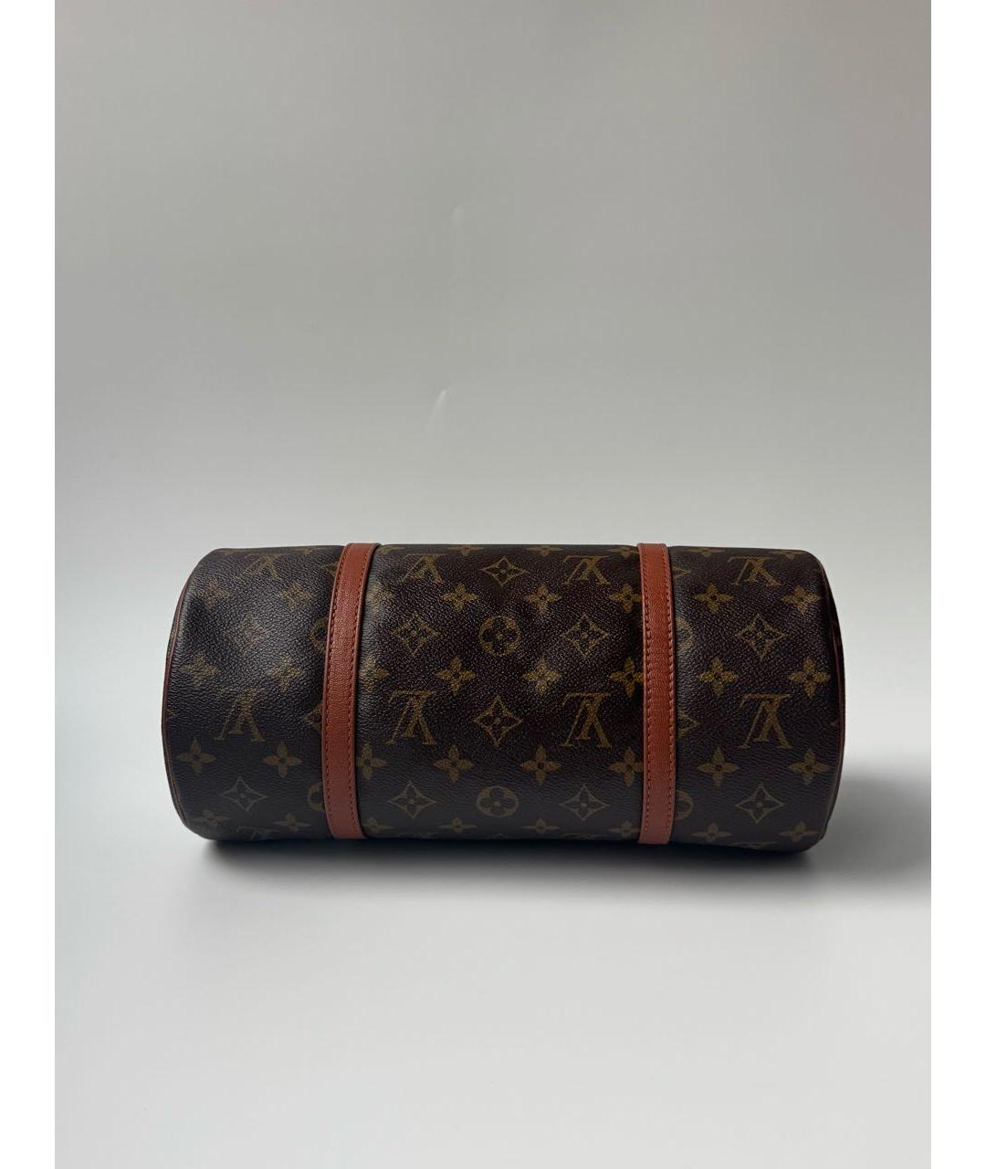 LOUIS VUITTON Коричневая сумка с короткими ручками, фото 5