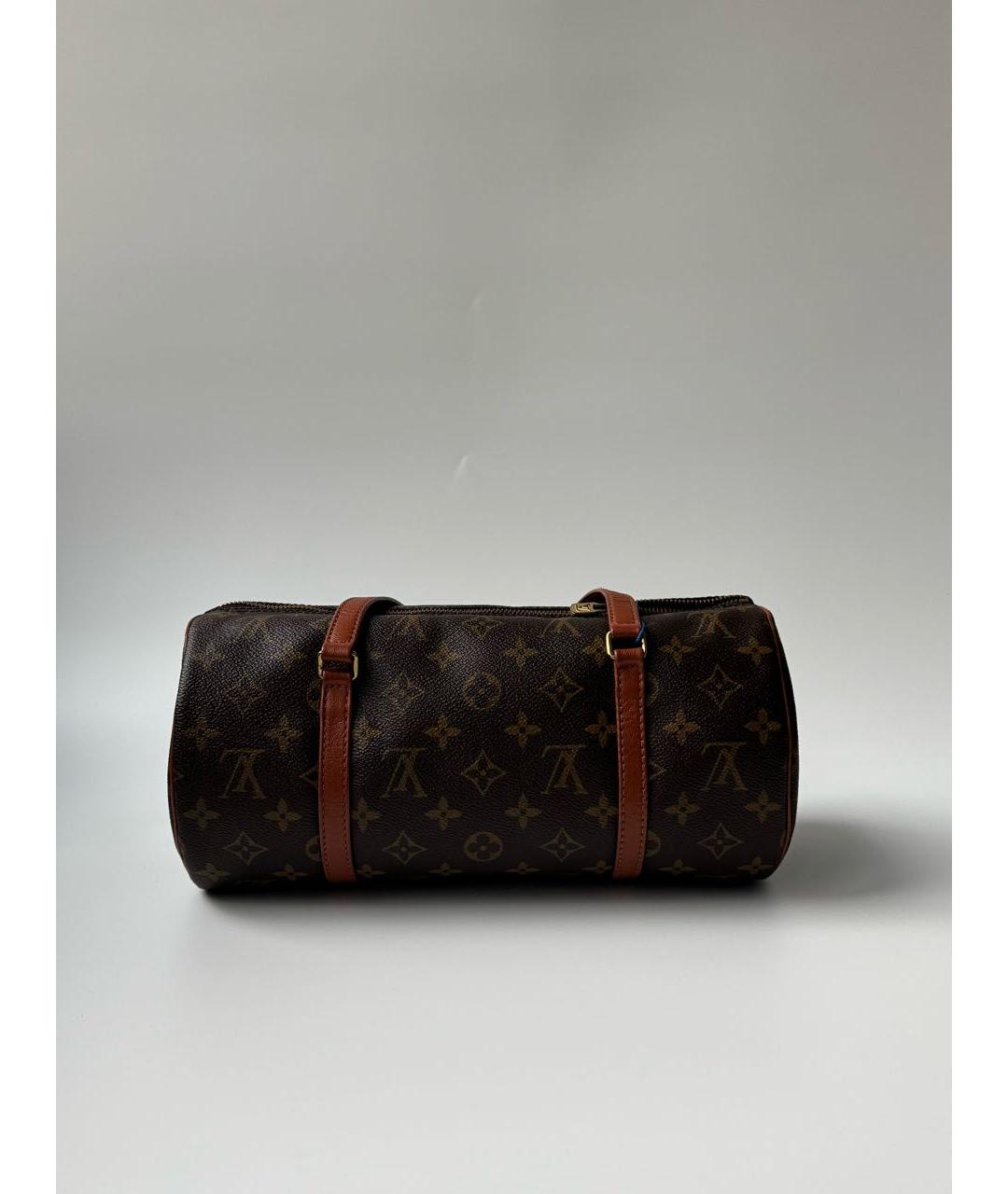 LOUIS VUITTON Коричневая сумка с короткими ручками, фото 3