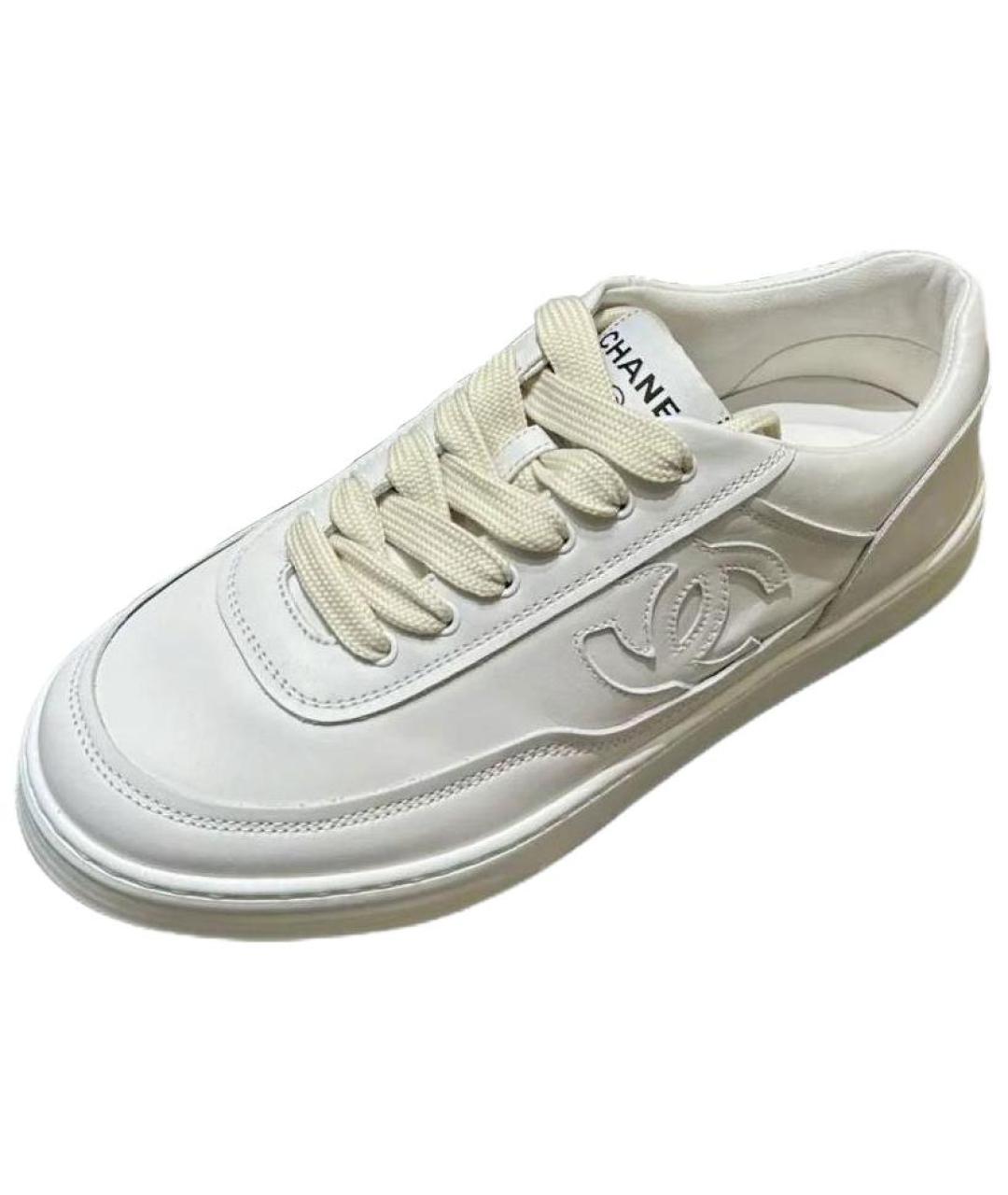 CHANEL Белые кроссовки, фото 6